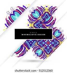 Annual report brochure template, Leaflet cover presentation, Flyer abstract flat background design, A4 layout vector.