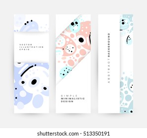 Annual report brochure template, Leaflet cover presentation, Flyer abstract flat background design, A4 layout vector.