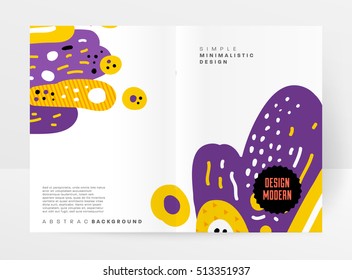 Modelo de brochura de relatório anual, apresentação de capa de folheto, Flyer design plano de fundo abstrato, A4 layout vetor.