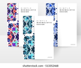 Plantilla de folleto del informe anual, Presentación de la portada del prospecto, Diseño de fondo plano abstracto del volante, vector de diseño A4.