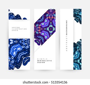 Annual report brochure template, Leaflet cover presentation, Flyer abstract flat background design, A4 layout vector.