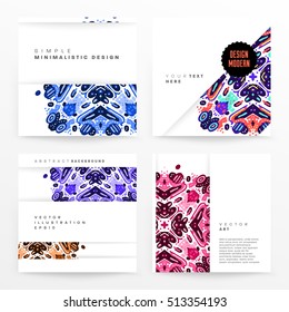 Plantilla de folleto del informe anual, Presentación de la portada del prospecto, Diseño de fondo plano abstracto del volante, vector de diseño A4.