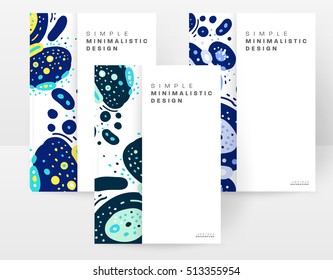 Plantilla de folleto del informe anual, Presentación de la portada del prospecto, Diseño de fondo plano abstracto del volante, vector de diseño A4.