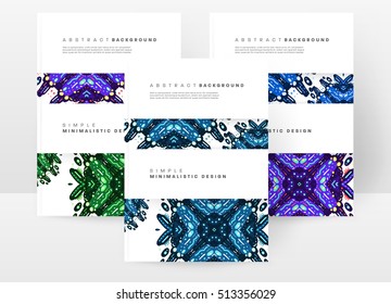 Plantilla de folleto del informe anual, Presentación de la portada del prospecto, Diseño de fondo plano abstracto del volante, vector de diseño A4.