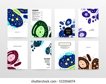 Plantilla de folleto del informe anual, Presentación de la portada del prospecto, Diseño de fondo plano abstracto del volante, vector de diseño A4.