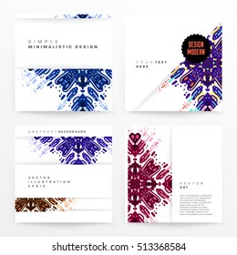 Annual report brochure template, Leaflet cover presentation, Flyer abstract flat background design, A4 layout vector.