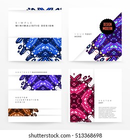Annual report brochure template, Leaflet cover presentation, Flyer abstract flat background design, A4 layout vector.