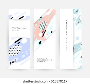 Annual report brochure template, Leaflet cover presentation, Flyer abstract flat background design, A4 layout vector.