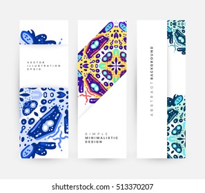 Annual report brochure template, Leaflet cover presentation, Flyer abstract flat background design, A4 layout vector.