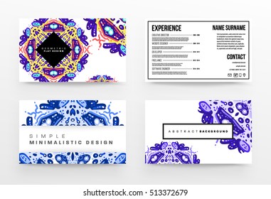 Annual report brochure template, Leaflet cover presentation, Flyer abstract flat background design, A4 layout vector.