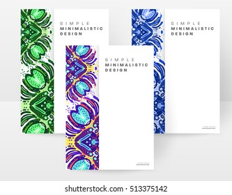 Annual report brochure template, Leaflet cover presentation, Flyer abstract flat background design, A4 layout vector.