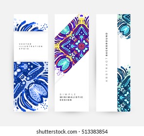 Annual report brochure template, Leaflet cover presentation, Flyer abstract flat background design, A4 layout vector.