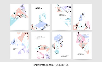 Plantilla de folleto del informe anual, Presentación de la portada del prospecto, Diseño de fondo plano abstracto del volante, vector de diseño A4.