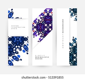 Annual report brochure template, Leaflet cover presentation, Flyer abstract flat background design, A4 layout vector.