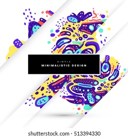 Annual report brochure template, Leaflet cover presentation, Flyer abstract flat background design, A4 layout vector.