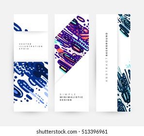 Annual report brochure template, Leaflet cover presentation, Flyer abstract flat background design, A4 layout vector.