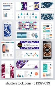 Plantilla de folleto del informe anual, Presentación de la portada del prospecto, Diseño de fondo plano abstracto del volante, vector de diseño A4.