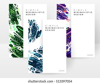 Annual report brochure template, Leaflet cover presentation, Flyer abstract flat background design, A4 layout vector.