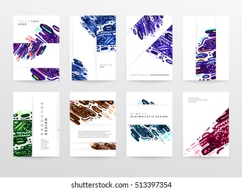 Plantilla de folleto del informe anual, Presentación de la portada del prospecto, Diseño de fondo plano abstracto del volante, vector de diseño A4.