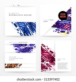 Plantilla de folleto del informe anual, Presentación de la portada del prospecto, Diseño de fondo plano abstracto del volante, vector de diseño A4.