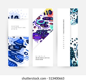 Annual report brochure template, Leaflet cover presentation, Flyer abstract flat background design, A4 layout vector.