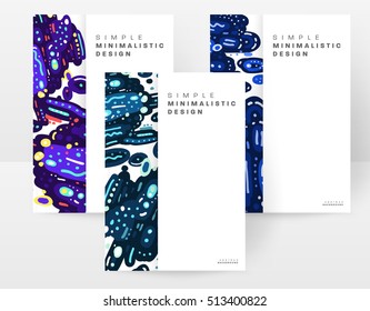 Plantilla de folleto del informe anual, Presentación de la portada del prospecto, Diseño de fondo plano abstracto del volante, vector de diseño A4.