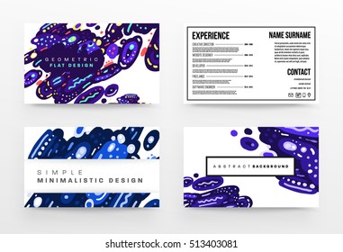Plantilla de folleto del informe anual, Presentación de la portada del prospecto, Diseño de fondo plano abstracto del volante, vector de diseño A4.