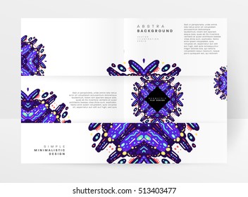 Plantilla de folleto del informe anual, Presentación de la portada del prospecto, Diseño de fondo plano abstracto del volante, vector de diseño A4.