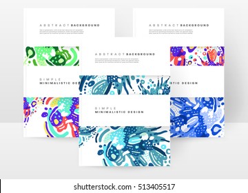 Annual report brochure template, Leaflet cover presentation, Flyer abstract flat background design, A4 layout vector.