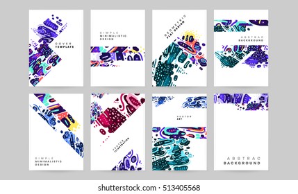 Annual report brochure template, Leaflet cover presentation, Flyer abstract flat background design, A4 layout vector.