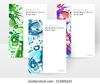Plantilla de folleto del informe anual, Presentación de la portada del prospecto, Diseño de fondo plano abstracto del volante, vector de diseño A4.