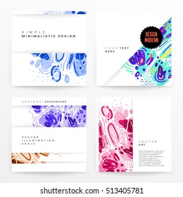 Plantilla de folleto del informe anual, Presentación de la portada del prospecto, Diseño de fondo plano abstracto del volante, vector de diseño A4.