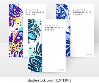 Plantilla de folleto del informe anual, Presentación de la portada del prospecto, Diseño de fondo plano abstracto del volante, vector de diseño A4.