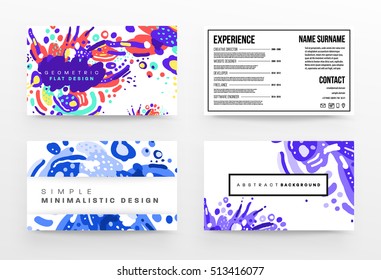 Annual report brochure template, Leaflet cover presentation, Flyer abstract flat background design, A4 layout vector.