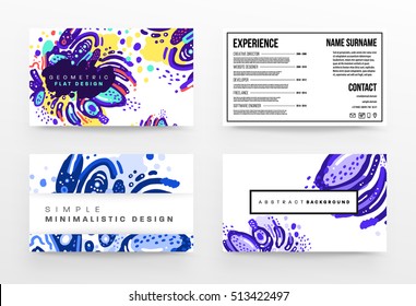 Plantilla de folleto del informe anual, Presentación de la portada del prospecto, Diseño de fondo plano abstracto del volante, vector de diseño A4.