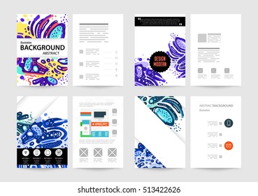 Modelo de brochura de relatório anual, apresentação de capa de folheto, Flyer design plano de fundo abstrato, A4 layout vetor.
