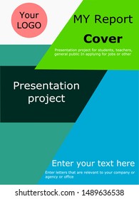 Annual report brochure template vector,cover modern layout.
