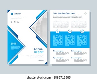 Annual Report Brochure Flyer Design Template Stock Vector (Royalty Free ...