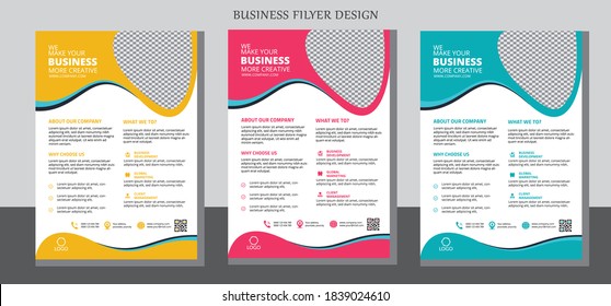 Annual report, broshure, flyer, magazine abstract background blue cover vector size template A4. Corporate Presentation, Poster, Banner, Color Book