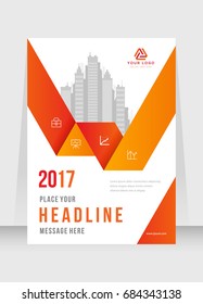 Annual report, broshure, flyer, magazine abstract background, red cover, size template A4. Corporate Presentation, Poster, Website, Portfolio, Banner, Color Book