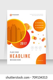 Annual report, broshure, flyer, magazine abstract background, red cover, size template A4. Corporate Presentation, Poster, Website, Portfolio, Banner, Color Book
