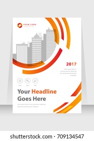 Annual report, broshure, flyer, magazine abstract background, red cover, size template A4. Corporate Presentation, Poster, Website, Portfolio, Banner, Color Book
