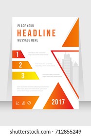 Annual report, broshure, flyer, magazine abstract background, red cover, size template A4. Corporate Presentation, Poster, Website, Portfolio, Banner, Color Book
