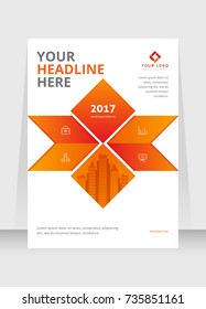 Annual report, broshure, flyer, magazine abstract background, red cover, size template A4. Corporate Presentation, Poster, Website, Portfolio, Banner, Color Book