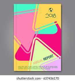 Annual Report. Business Brochure Cover.