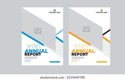 annual report business brochure flyer clean design layout template	