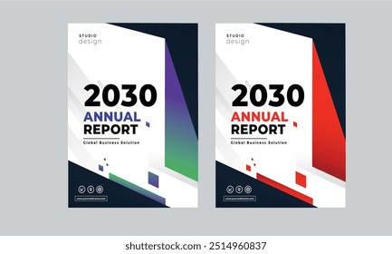 annual report business brochure flyer clean design layout template	