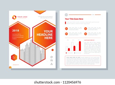 Annual report, business broshure, flyer, magazine abstract background, red cover, size template A4. Corporate Presentation, Banner, Color Book