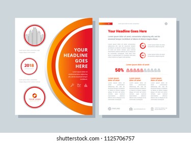 Annual Report, Business Broshure, Flyer, Magazine Abstract Background, Red Cover, Size Template A4. Corporate Presentation, Banner, Color Book