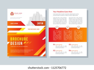 Annual report, business broshure, flyer, magazine abstract background, red cover, size template A4. Corporate Presentation, Banner, Color Book